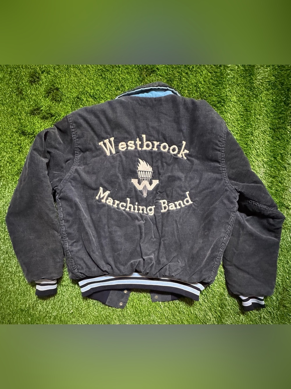 Vintage 70s 80s Rennoc Westbrook Marching Band Corduroy Jacket USA M 40-42